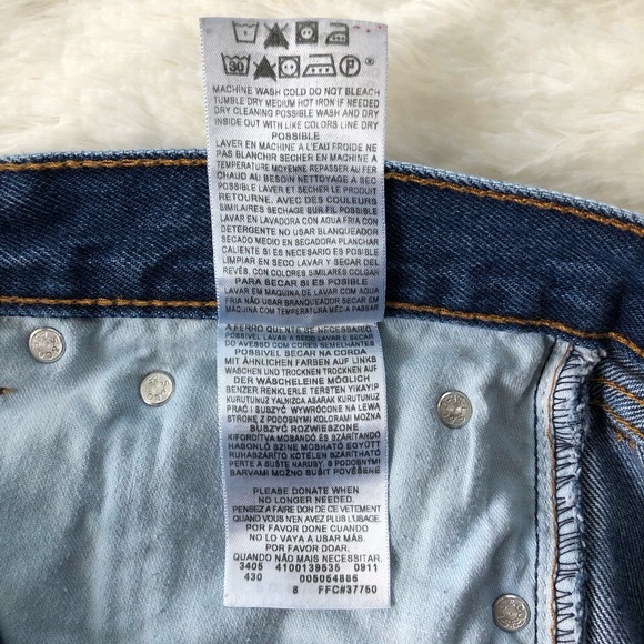 LEVIS • 505 Straight Fit Jeans W33 L30 Dark Stonewash - Picture 8 of 15